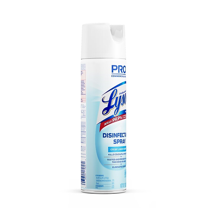 Lysol Professional Cleaner Disinfectant Spray, Crisp Linen Scent