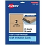 Avery Integrated Cards, 5.5" x 8.5", Matte Kraft Brown, 50/Pack (95279)~#|#~37499295-23AB-4999-840FB3997D6540F7_sc7