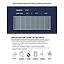Versare ShieldWall Folding Mobile Room Divider, 82"H x 186"W, Cloud Gray Fabric (DS1911208-1)~#|#~374C2C1F-C446-4D67-9993C901E71DB81A_sc7
