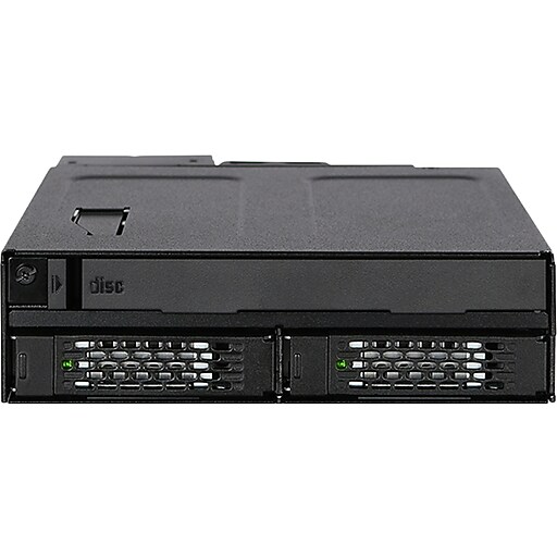 Icy Dock ToughArmor 2.5" SATA Hard Drive Enclosure, SSD/HDD, Black (MB602SPOB) Staples