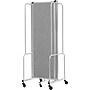 National Public Seating Robo Series 3-Panel Folding Mobile Room Divider, 72"H x 72"W, Grey Fabric (RDG6-3PT02)~#|#~374F21F7-628B-4EBA-A34BD99C0781B42A_sc7