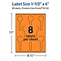 Avery Decorative Edge Multipurpose Labels, 1.5" x 4", Bright Orange, 80/Pack (94116)~#|#~3759228D-BDAF-42EE-91A2F26BE0366876_sc7
