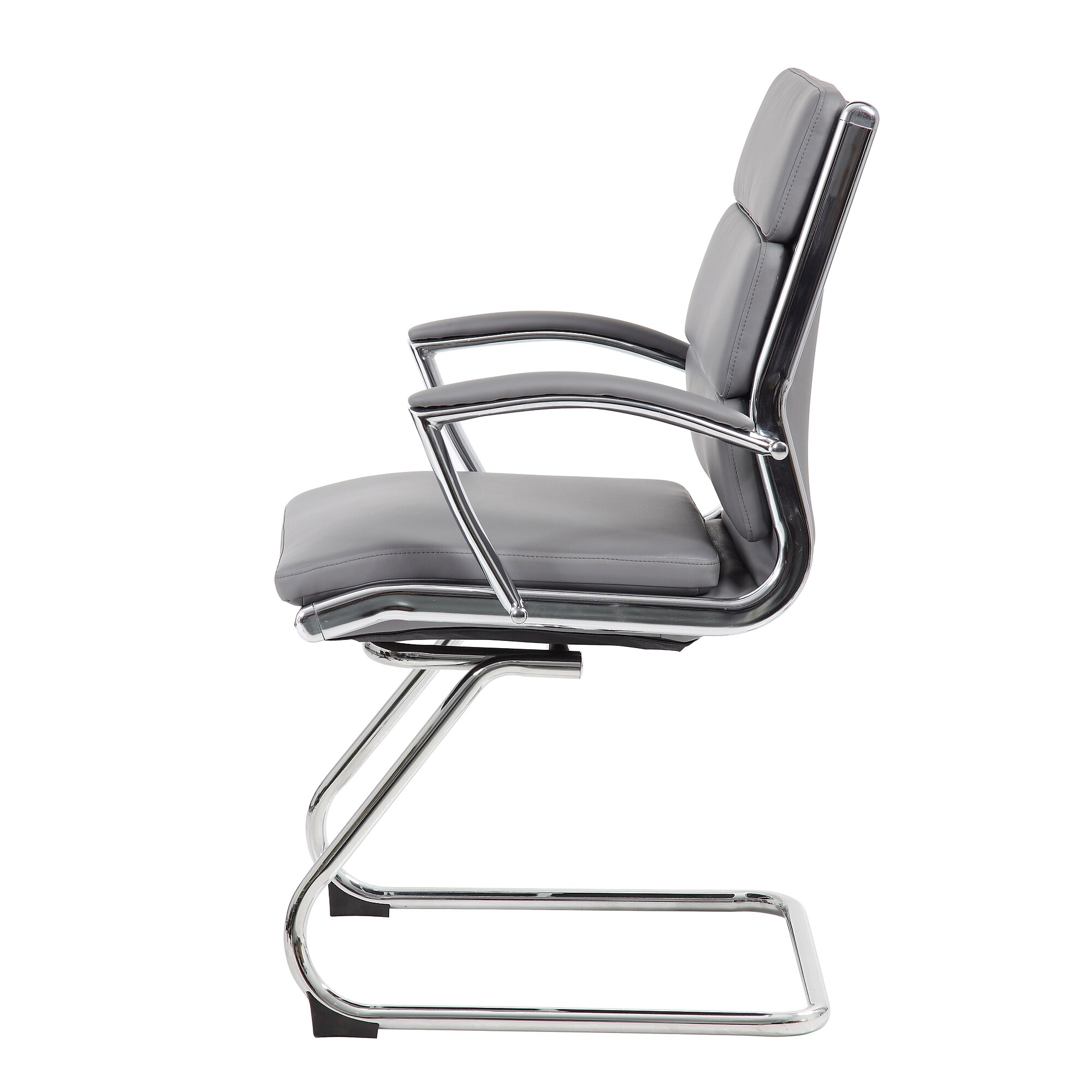 Boss CaressoftPlus Vinyl Guest Chair, Gray (B9479-GY) Sansujyuku sansujyuku.com