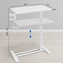 FlexiSpot H7 Overbed Table Mobile Laptop Cart, 31.5" x 17.7", White (H7W-3218)~#|#~375D8C76-C31F-4DA0-ABD4F526FB088F3F_sc7