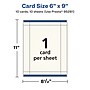 Avery Integrated Cards, 6" x 9", Matte Ivory, 10/Pack (95281)~#|#~3768E8F4-2B9E-4587-B0F7F3EE40916DF4_sc7