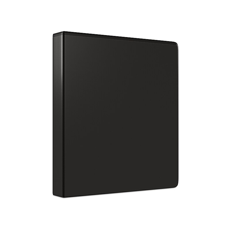Staples 1" 3-Ring View Binders, Black, 12/Pack (23733/21685) image 1