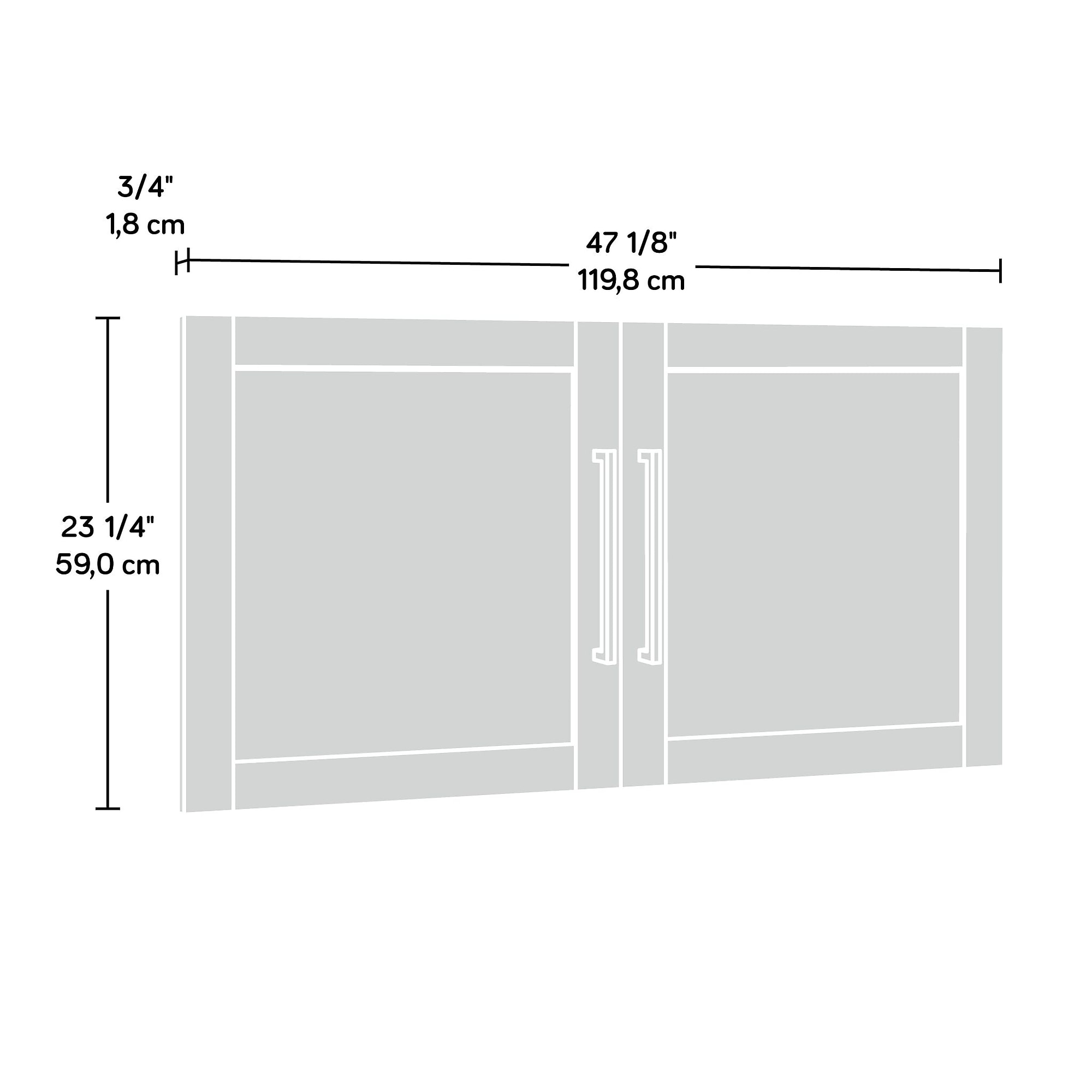 Sauder GarageCore 23″H Upper Cabinet Door Kit, White (446195) Sansujyuku sansujyuku.com