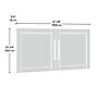 Sauder GarageCore 23"H Upper Cabinet Door Kit, White (446195)~#|#~37708A4D-AF9A-483D-851922EF2F65CFDA_sc7