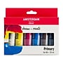 Amsterdam Primary Acrylic Paint, Assorted Colors, 6/Pack (AMS17820500)~#|#~3774FC83-B051-4D39-96BA1601C28C07C7_sc7