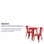 Flash Furniture Napoleon Indoor-Outdoor 24" Round Table Set with 2 Cafe Chairs, Red (CH518TH218CRED)~#|#~3775FFAD-9343-47E9-8CF10B1AFBE9F6CF_sc7