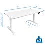 Mount-It! 55"W Electric Adjustable Standing Desk, White (MI-18067)~#|#~3778B45D-606D-46D2-825F96DD3CEE9F5A_sc7