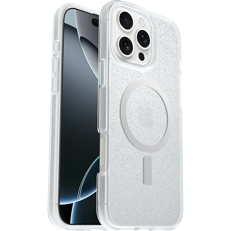 OtterBox React Series MagSafe Phone Case for iPhone 16 Pro Max, Shock Absorbing, Clear (77-99702) image 1