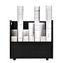 AdirOffice 21-Slot Mobile Roll File Cabinet, 28.5"H x 30"W x 15.75"D, Black (625-BLK-KIT1)~#|#~377D6640-4B8F-4E53-BE0DB8199941B466_sc7
