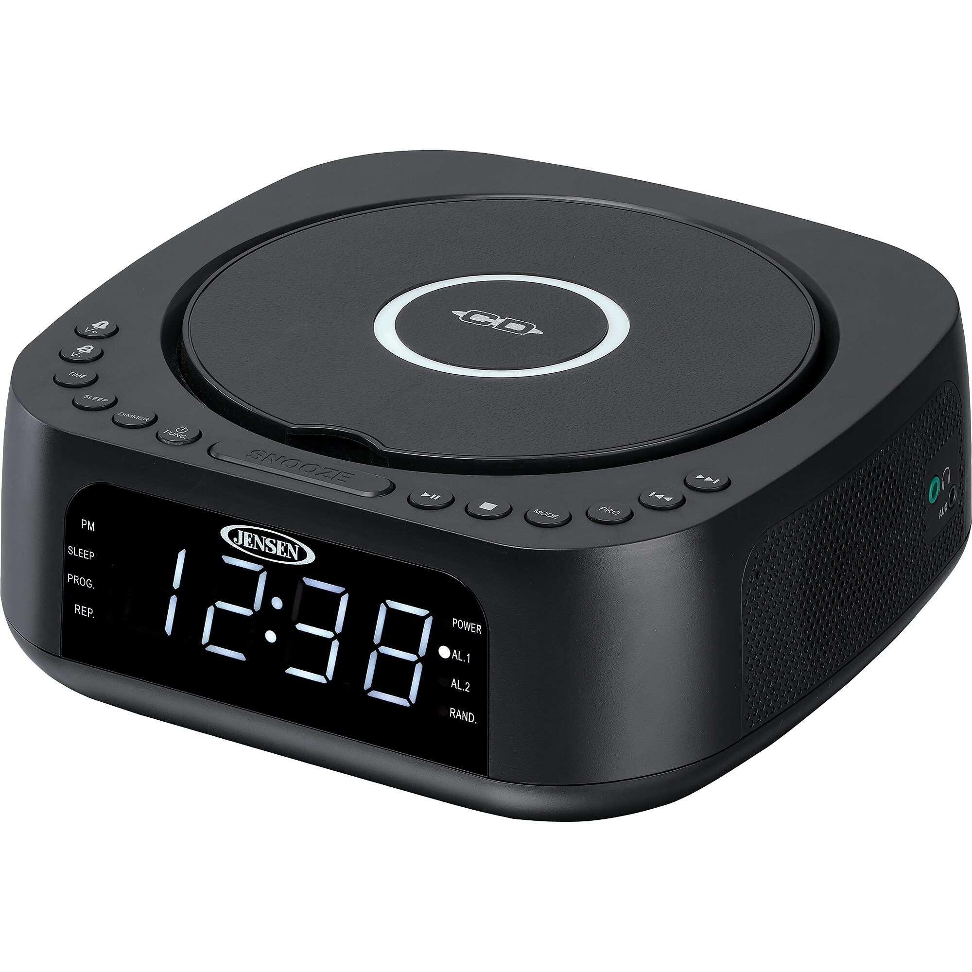 Jensen Stereo Digital Dual Alarm Clock Radio, Black (JCR-375) Sansujyuku sansujyuku.com