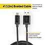 NXT Technologies 4 Ft. Braided USB-A to Micro-USB Charging Cable for Samsung/Android, Black (NX54334)~#|#~3781B911-30E1-49A4-8167FF7034BF6133_sc7