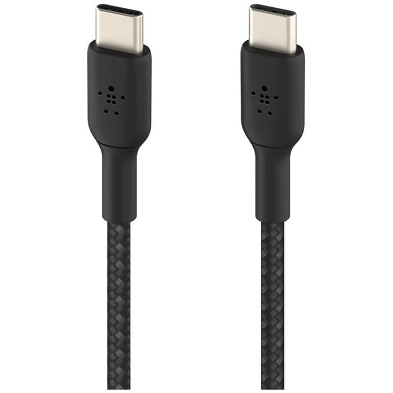 Belkin BoostCharge Braided 3.28 ft. USB-C to USB-C Cable, Black (CAB004BT1MBK) image 1