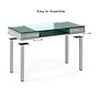 Union & Scale™ Prestige 47"W Glass Computer and Writing Desk, Gray (UN56948)~#|#~37831BFA-C23B-42D5-B4077464F3326D95_sc7