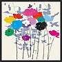 Amanti Art Multicolored Meadow Flowers by Jenny Frean Framed Canvas Wall Art Print, 30" x 30" (A42678027405)~#|#~37856FE9-3826-4866-9D5902608F2D871C_sc7