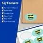 Avery TrueBlock Laser/Inkjet Oval Multipurpose Labels, 2" x 3-1/3", White, 80/Pack (94056)~#|#~378DB8D3-C6A1-43C1-B272F97A67AEA62A_sc7