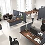 Bush Business Furniture Fabric Freestanding Privacy Panel, 72"H x 34"W, Cool Charcoal (PSP234CL-03)~#|#~378F1FB7-6CE4-48EE-BE9BA48F194AD121_sc7