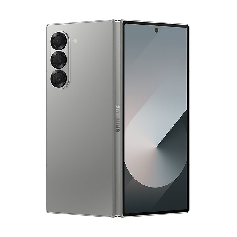 Samsung Galaxy Z Fold 5G, 4G, LTE, 3G, 2G Unlocked Cell Phone, 512GB, Silver Shadow (SM-F956UZSEXAA) image 1