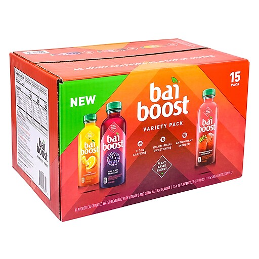 BAI Boost Variety Pack 18oz 15CT (22002046) Staples