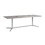 Bush Business Furniture 96W x 42D Boat Shaped Conference Table with Metal Base, Platinum Gray (99TBM96PGSVK)~#|#~37966F6D-C2B3-4AD2-9A71733C74E234C9_sc7