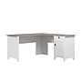 Bush Furniture Salinas 60" L-Shaped Desk, Shiplap Gray/Pure White (SAD160G2W-03)~#|#~3796D235-F280-4852-A196383006F29572_sc7