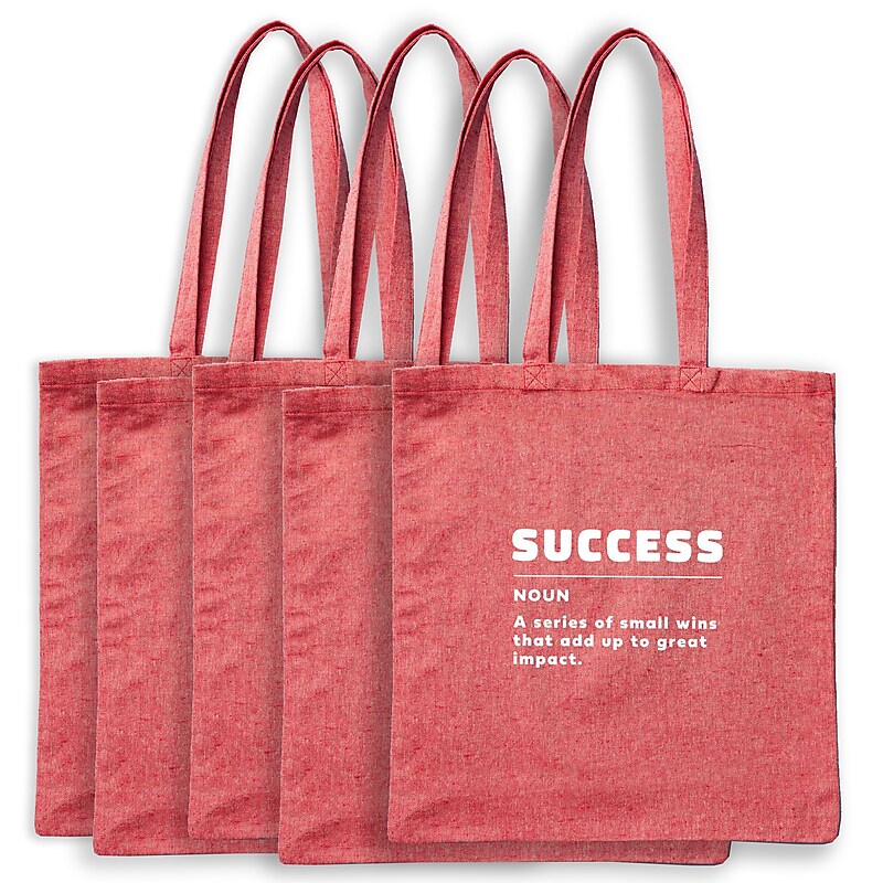 Recycled Cotton Twill Tote - Success - 5 Pack image 1