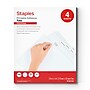 Staples Printable Self-Adhesive Tabs, White, 24-Tabs, 4 Sets (ST63048)~#|#~379C6ADC-D2FE-4BC5-9CF6EBF87DA5AF0A_sc7