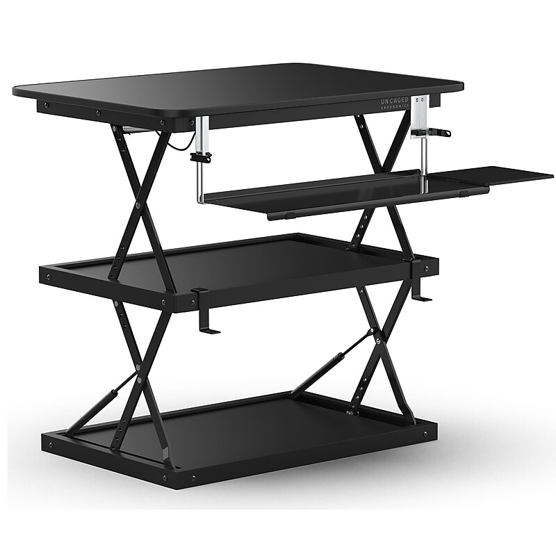 Uncaged Ergonomics CHANGEdesk, Black (CDMb) image 1