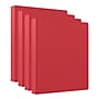Staples 1 1/2" 3-Ring Non-View Binder, Red, 4/Pack (ST26583--4PK-VB)~#|#~379E19FD-BEB9-4769-A4AACCE34C84D641_sc7