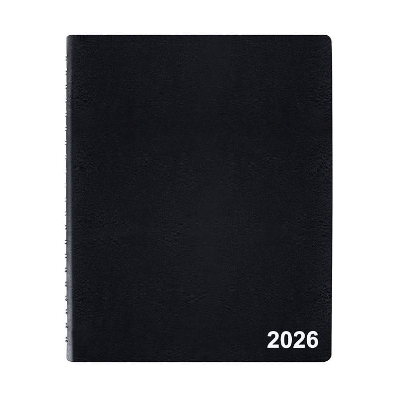 2026 Staples 8" x 11" Daily Appointment Book, Black (ST58453-26) image 1