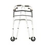 Medline Paddle Folding Walker, Adult, Silver (MDS86410P5H1)~#|#~379F0118-E8B4-43C8-BBCAD5E9852DEF4A_sc7
