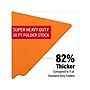 Medical Arts Press Heavy-Duty End Tab File Folder, Straight Cut, Letter-Size, Orange, 40/Box (S-09458-ORG)~#|#~379F683B-5601-4C4C-9F8B1058289CD4CD_sc7