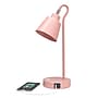 Simple Designs Sleek Essentials LED Desk Lamp, 16", with USB Ports, Blush Pink (LD1073-BPK)~#|#~37A2F9A3-8481-494F-9378263727B732D2_sc7