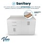 Viva Comfort 36'' H x 48" W Exam Room Medical Cabinet with 48" W Wall Cabinet, 4 Doors, 2 Drawers, Gray (90248NS-GRY-WAL)~#|#~37A39E21-4824-4D31-BBB36A91D3597FA7_sc7