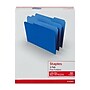 Staples File Folders, 1/3-Cut Tab, Letter Size, Blue, 100/Box (ST224527-CC)~#|#~37A4354C-3F40-4C10-AE6105C7BE25A6A9_sc7