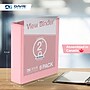 Davis Group Standard View 2" 3-Ring Binders, Blush, 6/Pack (7413-11-06)~#|#~37A4E245-41EB-4BD5-BBEA708B3B949DD6_sc7