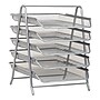 Mind Reader 5-Tier Stackable Paper Desk Tray Organizer, Metal, Silver (5TPAPER-SIL)~#|#~37AE286B-4318-47BD-981698C790FD8258_sc7