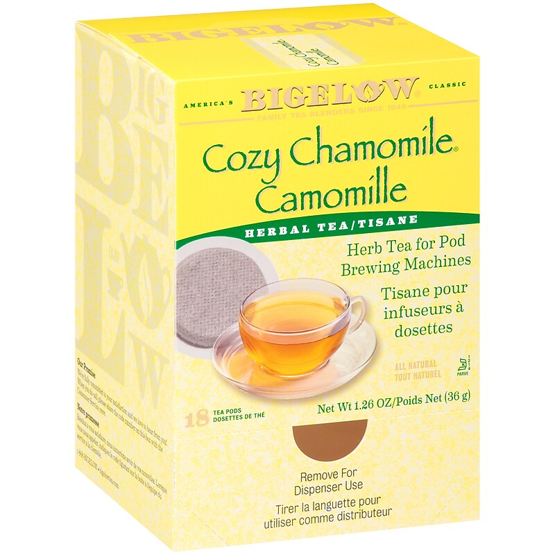 Bigelow Cozy Chamomile Herbal Tea, Pods, 18/Box (RCB10906) image 1