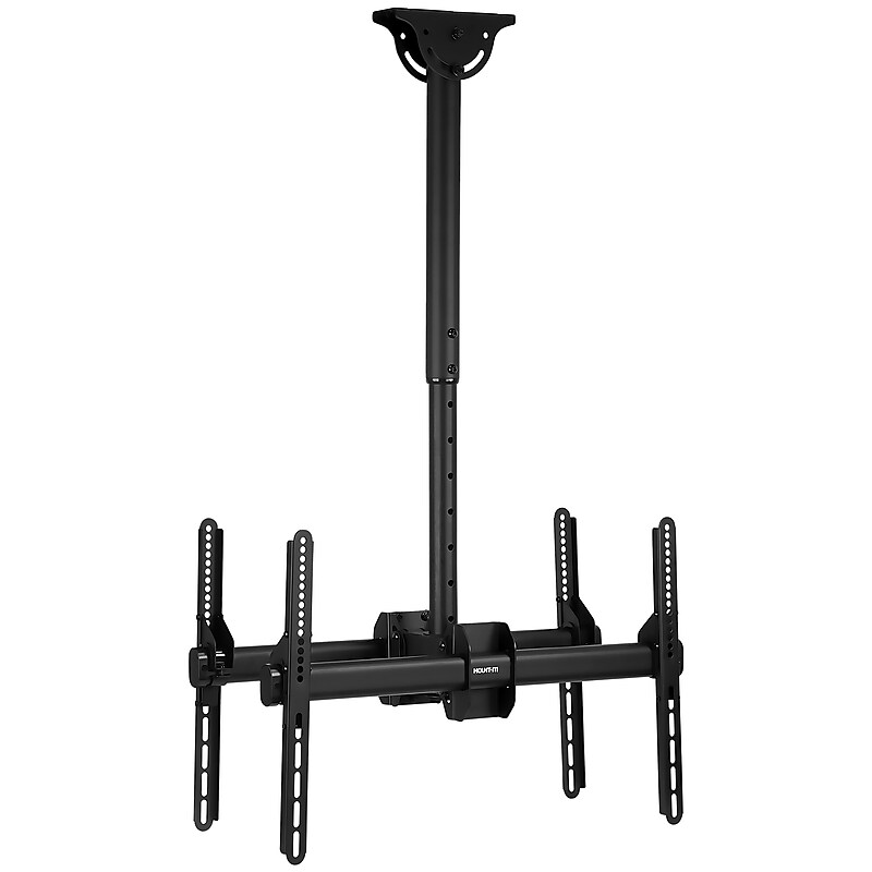 Mount-It! Adjustable Heavy Duty Dual TV Ceiling Mount For 32" - 77" Screens (MI-510) image 1