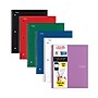 Five Star 1-Subject Notebooks, 8.5" x 11", College Ruled, 100 Sheets, Assorted Colors, 6/Pack (MEA38052)~#|#~37B40BEF-9AA1-4E87-8D3B6F4FDA72BD96_sc7