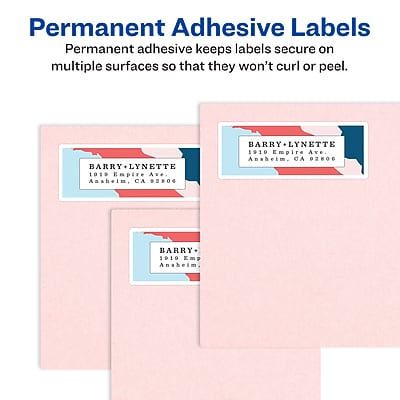 Maestro Personalized Cardinal Return Address Labels – 400 Stickers, 1/2 X 1 3/4 Inches