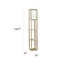 Simple Designs Etagere Organizer 62.5" Floor Lamp with Rectangular Shade, Tan (LF1037-TAN-CCLB)~#|#~37BB8F5D-F79E-4E12-A1185E27E5D5024D_sc7