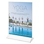 Staples Double-Sided Acrylic Vertical Sign Holder, 8.5" x 11", Clear (ST63182)~#|#~37BC57E5-ECBD-4128-900429161FDA2219_sc7