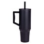 Elemental Commuter Series Stainless Steel Triple Wall Insulated Tumbler with 2 Straws & Handle, 40 oz., Black (ET40BK2)~#|#~37BFC99C-DBB1-49BC-8B9D5F2E116C11F3_sc7