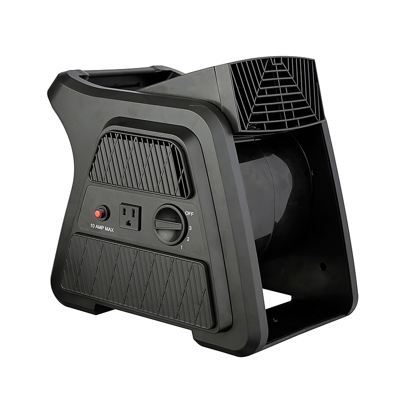 Techni Home 600 CFM Floor Fan, 3 Speed, Black (RTA-13B-FAN) image 1