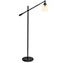 Lalia Home Studio Loft 55.5" Matte Black Floor Lamp with Cylindrical Shade (LHF-5021-BK)~#|#~37C21D76-FB61-463F-AE64C5FA1ABD5512_sc7