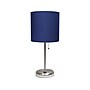 Creekwood Home Oslo LED Table Lamp, Brushed Steel/Navy Blue (CWT-2012-NV)~#|#~37C55794-D7CB-4350-9B7509F4ED9101B1_sc7